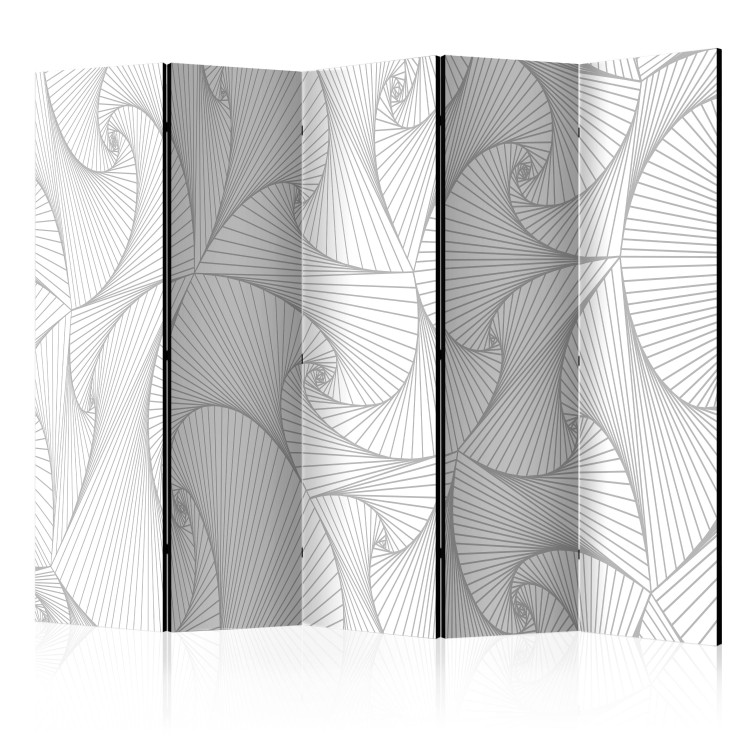 Room Divider Avant-Garde Fan II - abstract texture with gray patterns 133680