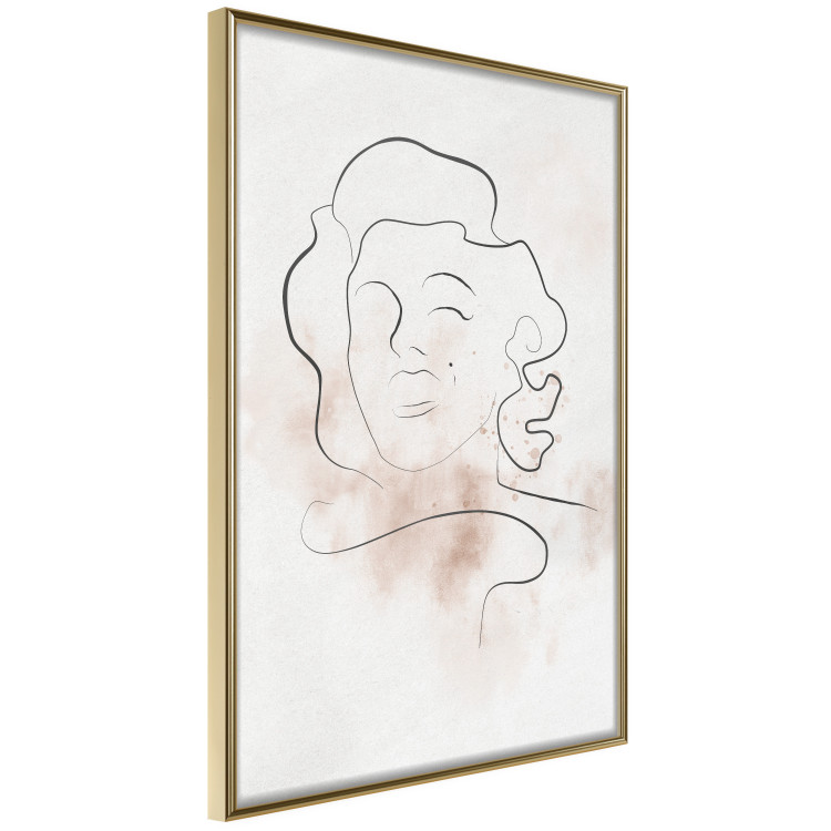 Poster Star Line - abstract line art of Marilyn Monroe on a light background 134180 additionalImage 12
