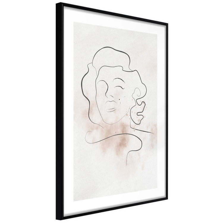 Poster Star Line - abstract line art of Marilyn Monroe on a light background 134180 additionalImage 6