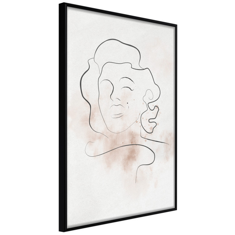 Poster Star Line - abstract line art of Marilyn Monroe on a light background 134180 additionalImage 13