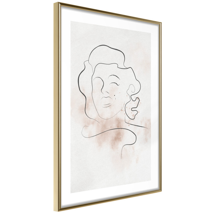 Poster Star Line - abstract line art of Marilyn Monroe on a light background 134180 additionalImage 9