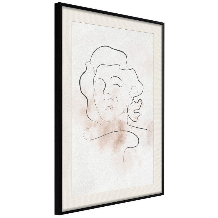 Poster Star Line - abstract line art of Marilyn Monroe on a light background 134180 additionalImage 2