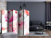 Room Divider Pink Flowers II (5-piece) - blooming nature on a uniform background 134280 additionalThumb 4