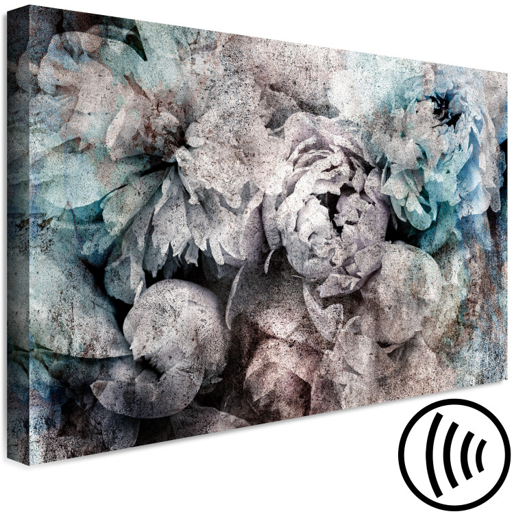 Canvas Art Print Blooming Magic (1-piece) Wide - peonies in glamour style 134580 additionalImage 6