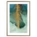 Poster Celestial Composition - golden feather on abstract blue background 134980 additionalThumb 20