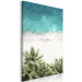 Canvas Turquoise Expansion (1-piece) Vertical - tropical beach landscape 135280 additionalThumb 2