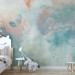 Photo Wallpaper Dreamland - watercolour landscape with tents and balloons for children 135480 additionalThumb 4