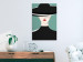 Canvas Print Femininity (1-piece) Vertical - portrait of a woman with a black hat 135680 additionalThumb 3