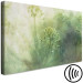 Canvas Art Print May flowers in the fog - graphics with green, wild flowers 135780 additionalThumb 6