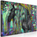 Paint by Number Kit Dark Beauty - Long Haired Horse on an Abstract Colored Background 144080 additionalThumb 5