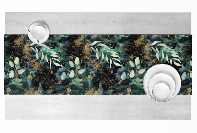 Table Runner Among tree branches - composition with plant motif on a dark background 147280 additionalImage 4