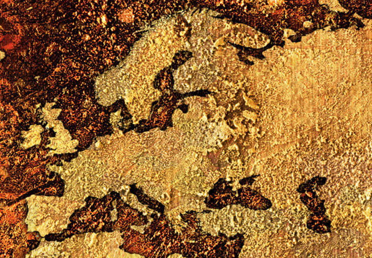 Large canvas print Copper World Map II [Large Format] 150780 additionalImage 4