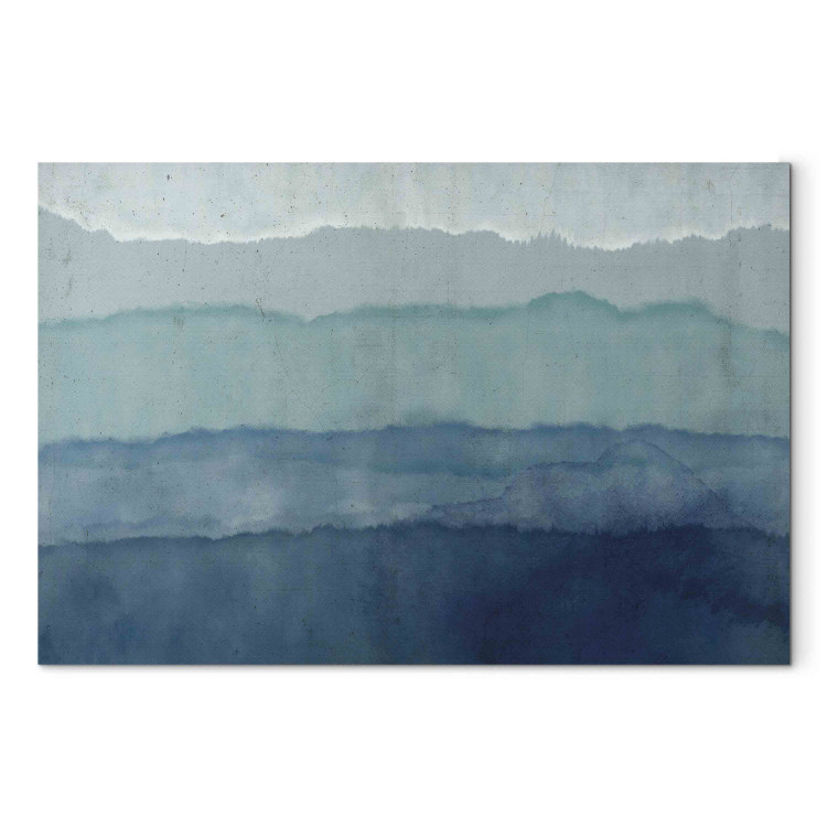 Large canvas print Harmony of Waves - Nautical Abstraction With Blue Watercolors [Large Format] 151180