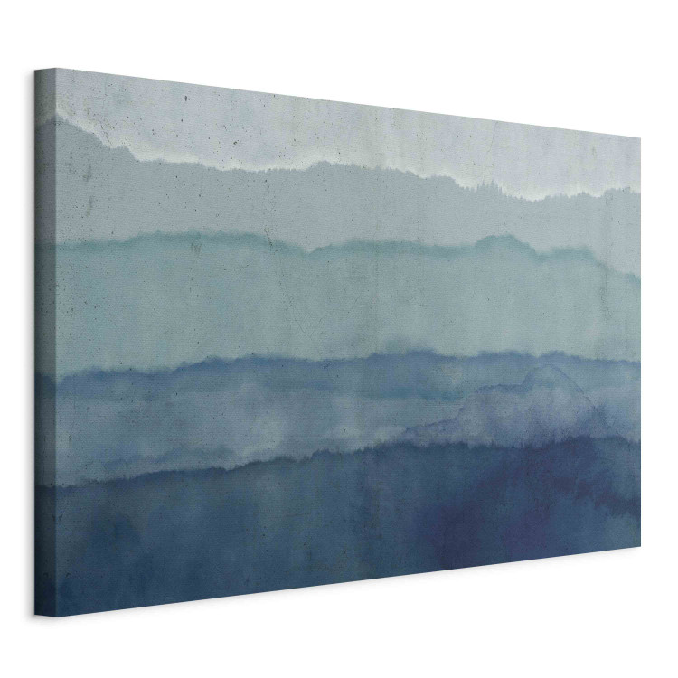 Large canvas print Harmony of Waves - Nautical Abstraction With Blue Watercolors [Large Format] 151180 additionalImage 2