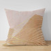 Decorative Microfiber Pillow Orange Hill - An Abstract Composition With a Linear Motif 151380 additionalThumb 5