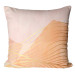 Decorative Microfiber Pillow Orange Hill - An Abstract Composition With a Linear Motif 151380