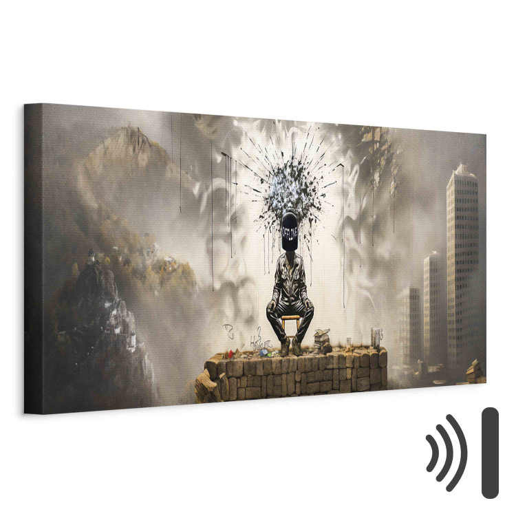Canvas Print Modern Mind - A Creation Inspired by Banksy’s Work 151580 additionalImage 8