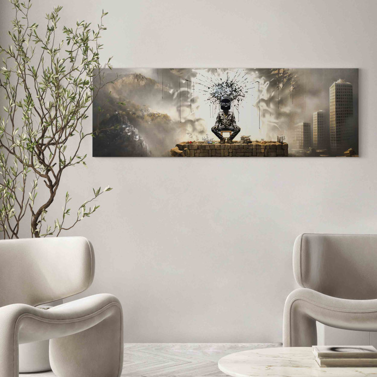 Canvas Print Modern Mind - A Creation Inspired by Banksy’s Work 151580 additionalImage 9