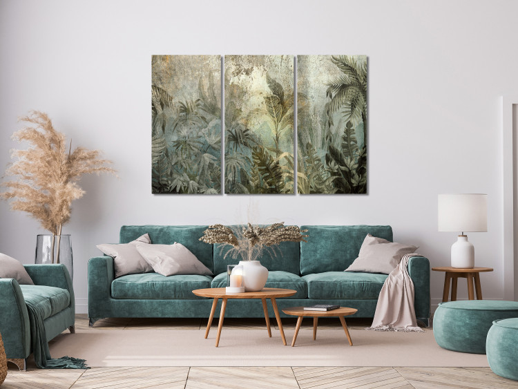 Canvas Exotic Forest - Island Jungle in Natural Green Colors 151780 additionalImage 3