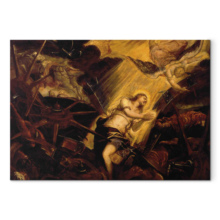 Art Reproduction St. Catherine of Alexandria suffering the Martyrdom on the Wheel 157080