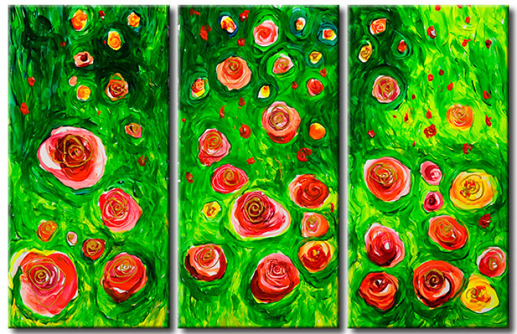 Canvas Art Print In rose garden 48580