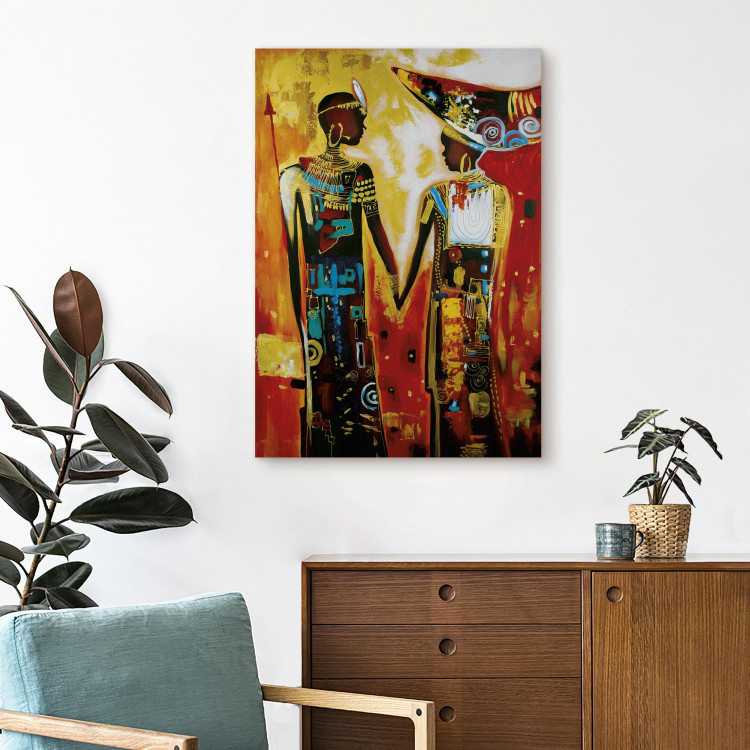 Canvas Print African couple 49380 additionalImage 3