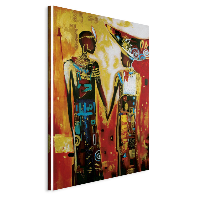 Canvas Print African couple 49380 additionalImage 2