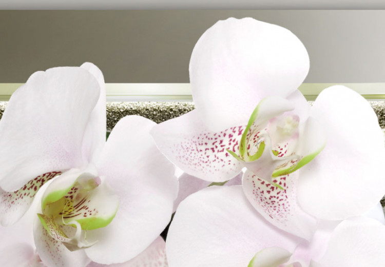 Canvas Print Orchid and zen garden in grey 55480 additionalImage 5