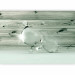 Photo Wallpaper Spilled Water - water droplet with shimmer and design on gray wood 61980 additionalThumb 1