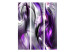 Room Divider Purple Swirls - abstract purple and gray swirling waves 95380 additionalThumb 3
