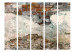 Room Divider Crumbled Walls II - texture of orange bricks with concrete elements 95480 additionalThumb 3