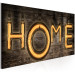 Canvas Bulb Home - Bright Inscription on Wooden Texture in Vintage Style 107290 additionalThumb 2