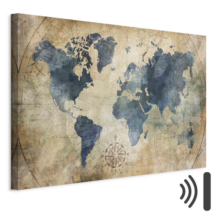 Canvas Retro Map (1 Part) Wide 108190 additionalImage 8