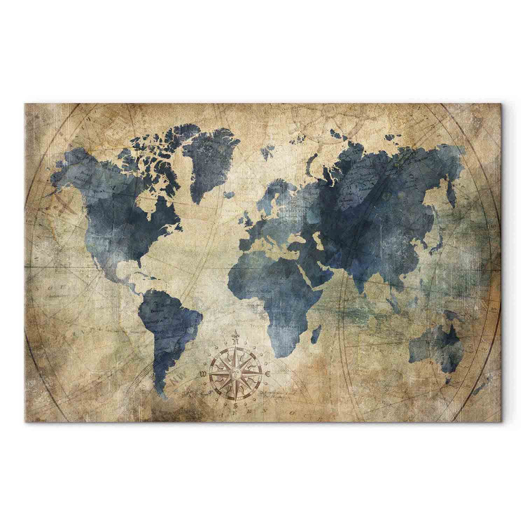 Canvas Retro Map (1 Part) Wide 108190 additionalImage 7