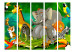 Room Divider Colorful Safari II - cartoon animals against the backdrop of an African jungle 113890 additionalThumb 3