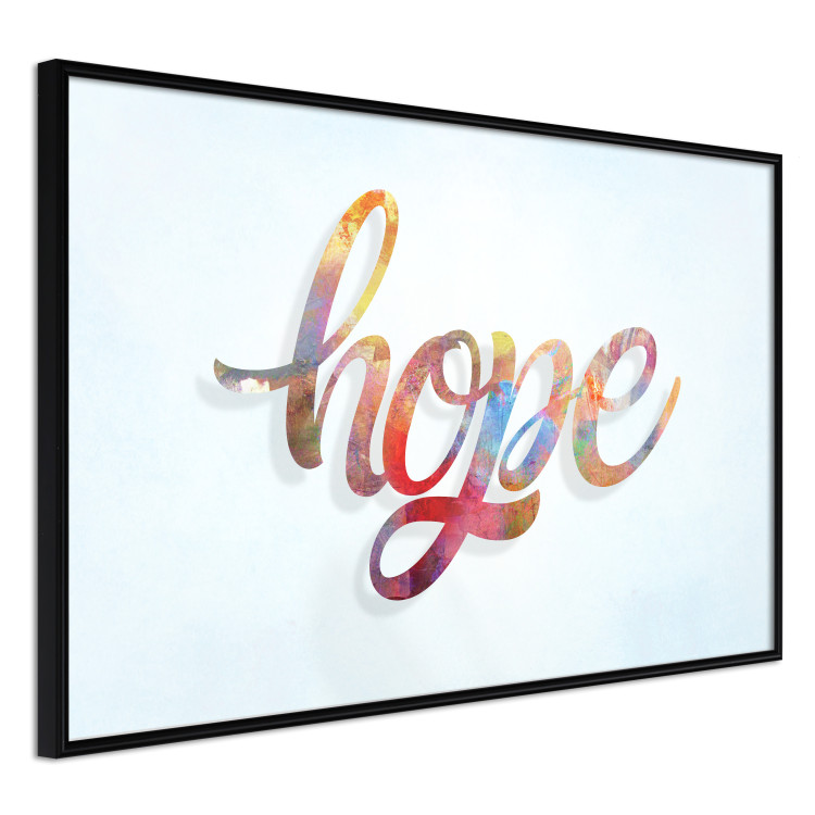Wall Poster Hope - simple composition with English text on a solid background 114290 additionalImage 10