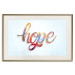 Wall Poster Hope - simple composition with English text on a solid background 114290 additionalThumb 19