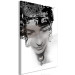 Canvas Art Print Symbol of Femininity (1-part) - Face with Black and White Accents 116390 additionalThumb 2