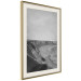 Wall Poster Seaside Cliff - black and white seascape with rocky coastline 116490 additionalThumb 2