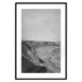 Wall Poster Seaside Cliff - black and white seascape with rocky coastline 116490 additionalThumb 17