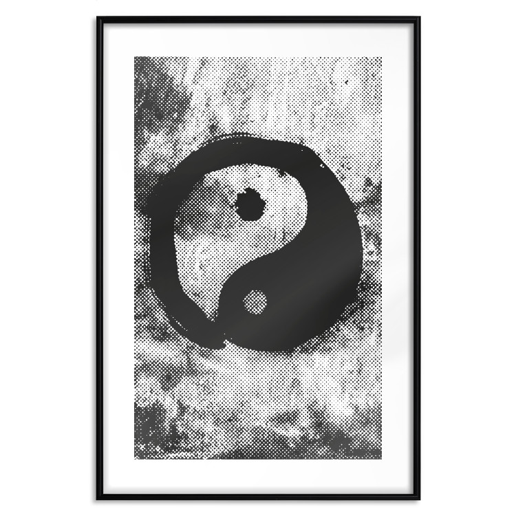 Wall Poster Yin and Yang - black and white abstraction with the Chinese symbol of good and evil 116790 additionalImage 17