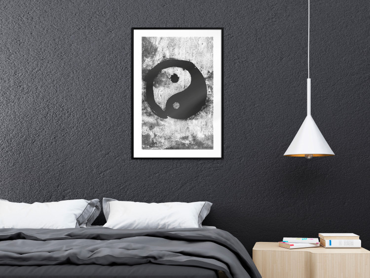 Wall Poster Yin and Yang - black and white abstraction with the Chinese symbol of good and evil 116790 additionalImage 6