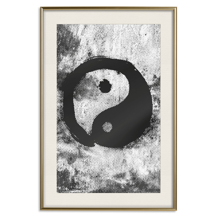 Wall Poster Yin and Yang - black and white abstraction with the Chinese symbol of good and evil 116790 additionalImage 19