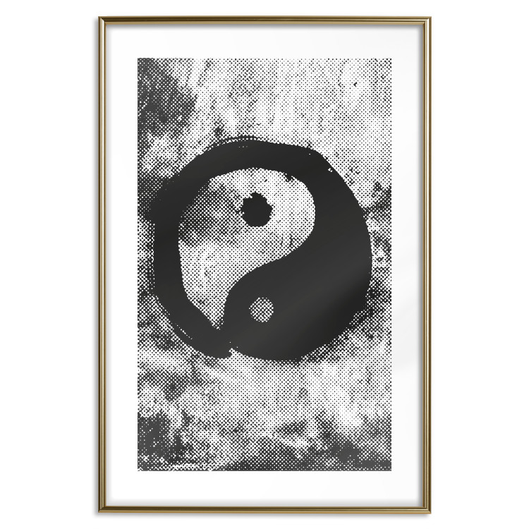 Wall Poster Yin and Yang - black and white abstraction with the Chinese symbol of good and evil 116790 additionalImage 16