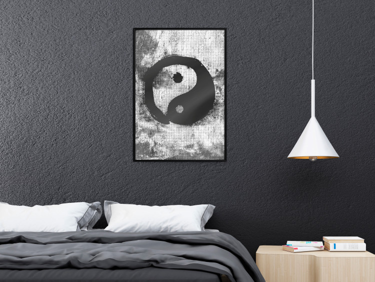 Wall Poster Yin and Yang - black and white abstraction with the Chinese symbol of good and evil 116790 additionalImage 5