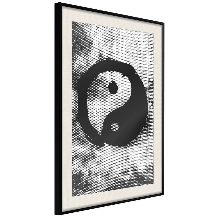 Wall Poster Yin and Yang - black and white abstraction with the Chinese symbol of good and evil 116790 additionalImage 3