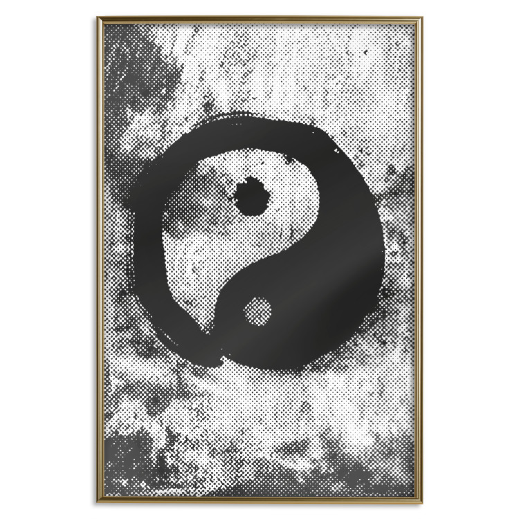 Wall Poster Yin and Yang - black and white abstraction with the Chinese symbol of good and evil 116790 additionalImage 20