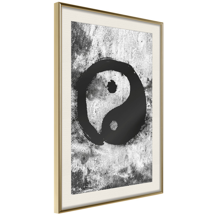 Wall Poster Yin and Yang - black and white abstraction with the Chinese symbol of good and evil 116790 additionalImage 2