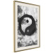 Wall Poster Yin and Yang - black and white abstraction with the Chinese symbol of good and evil 116790 additionalThumb 2