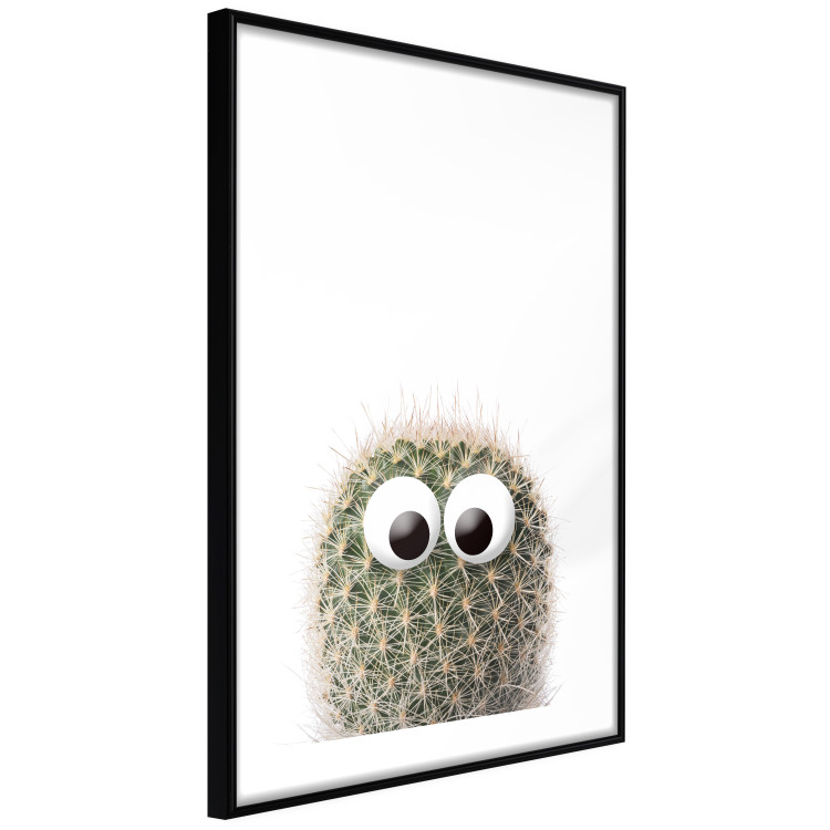 Wall Poster Cactus with Eyes - funny little prickly plant on a solid background 116890 additionalImage 11